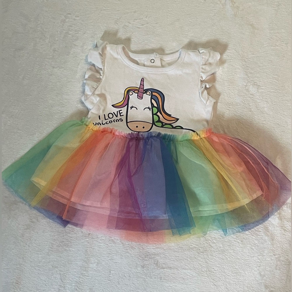 Little Wonders Unicorn Tutu Dress